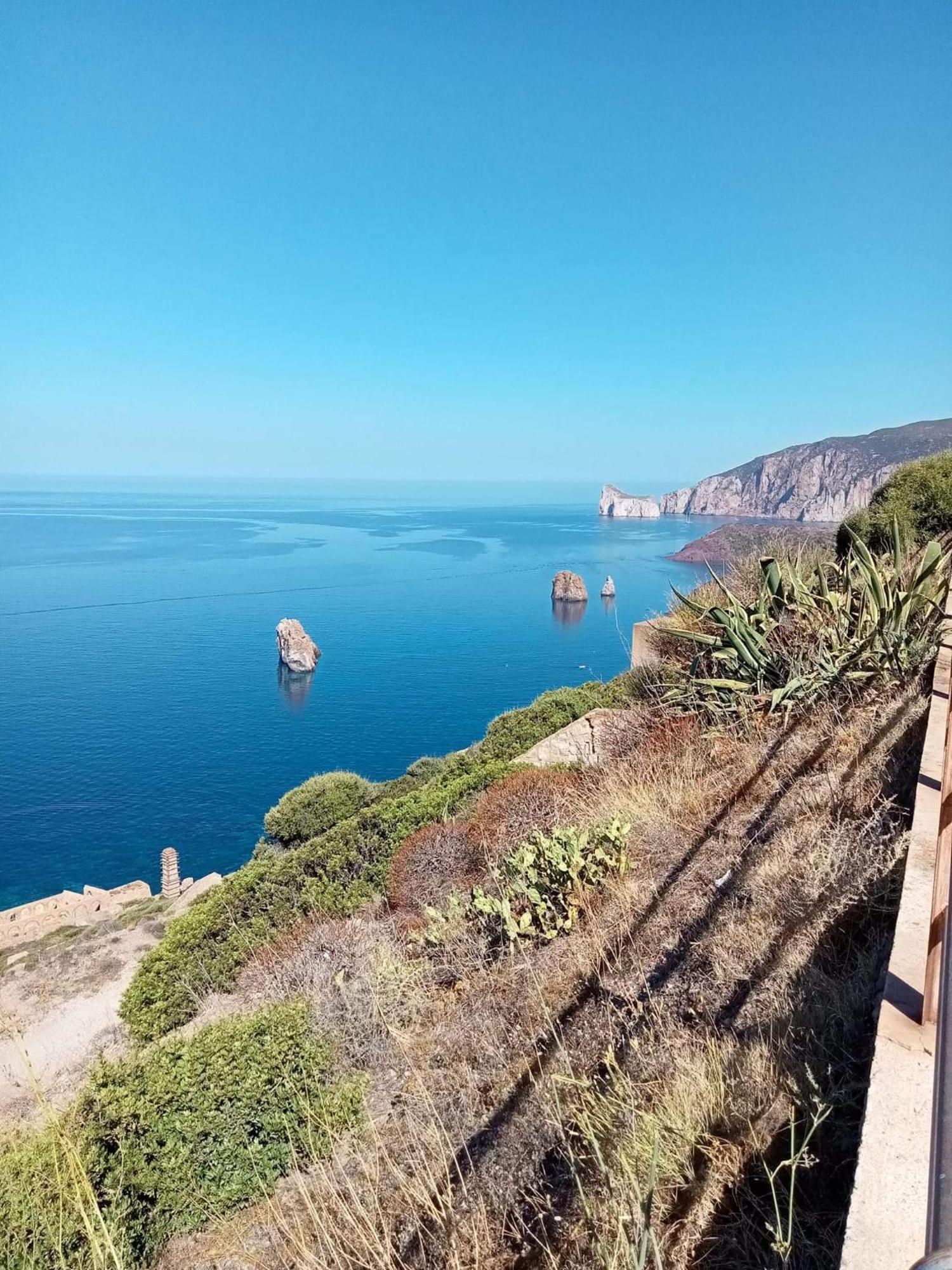La Perla E Le Conchiglie Tanca Piras Vista Mare Villa Nebida Dış mekan fotoğraf